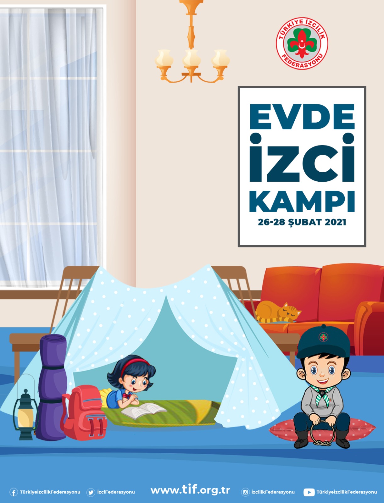 EVDE İZCİ KAMPI