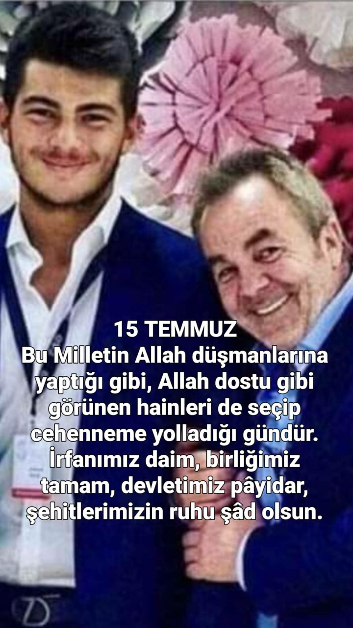 15 Temmuzda şehit olan, izcimiz Abdullah Tayyip OLÇOK, babası, izci velimiz Erol OLÇOK ve tüm şehitlerimizin ruhu şâd olsun.