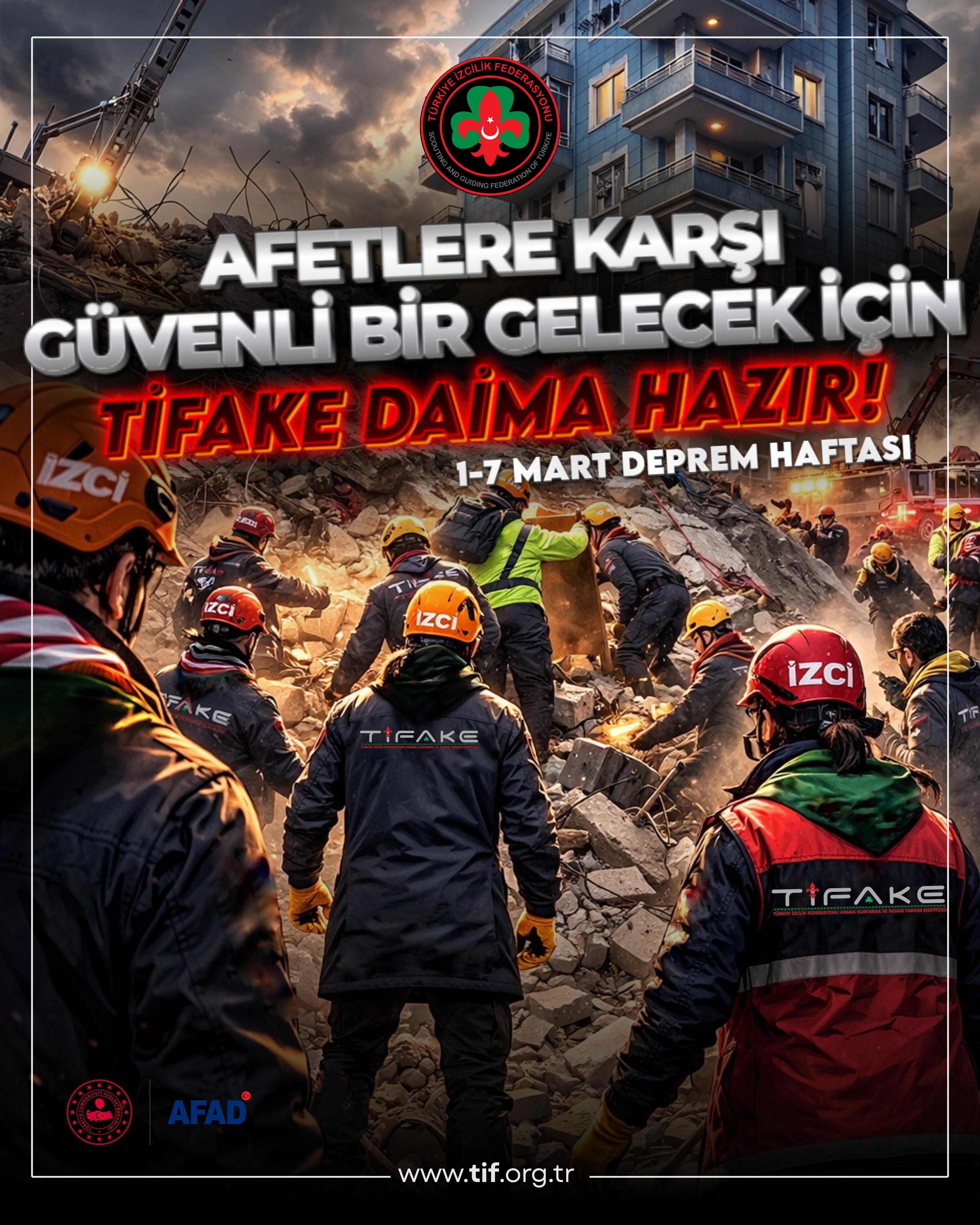 1-7 MART DEPREM HAFTASI